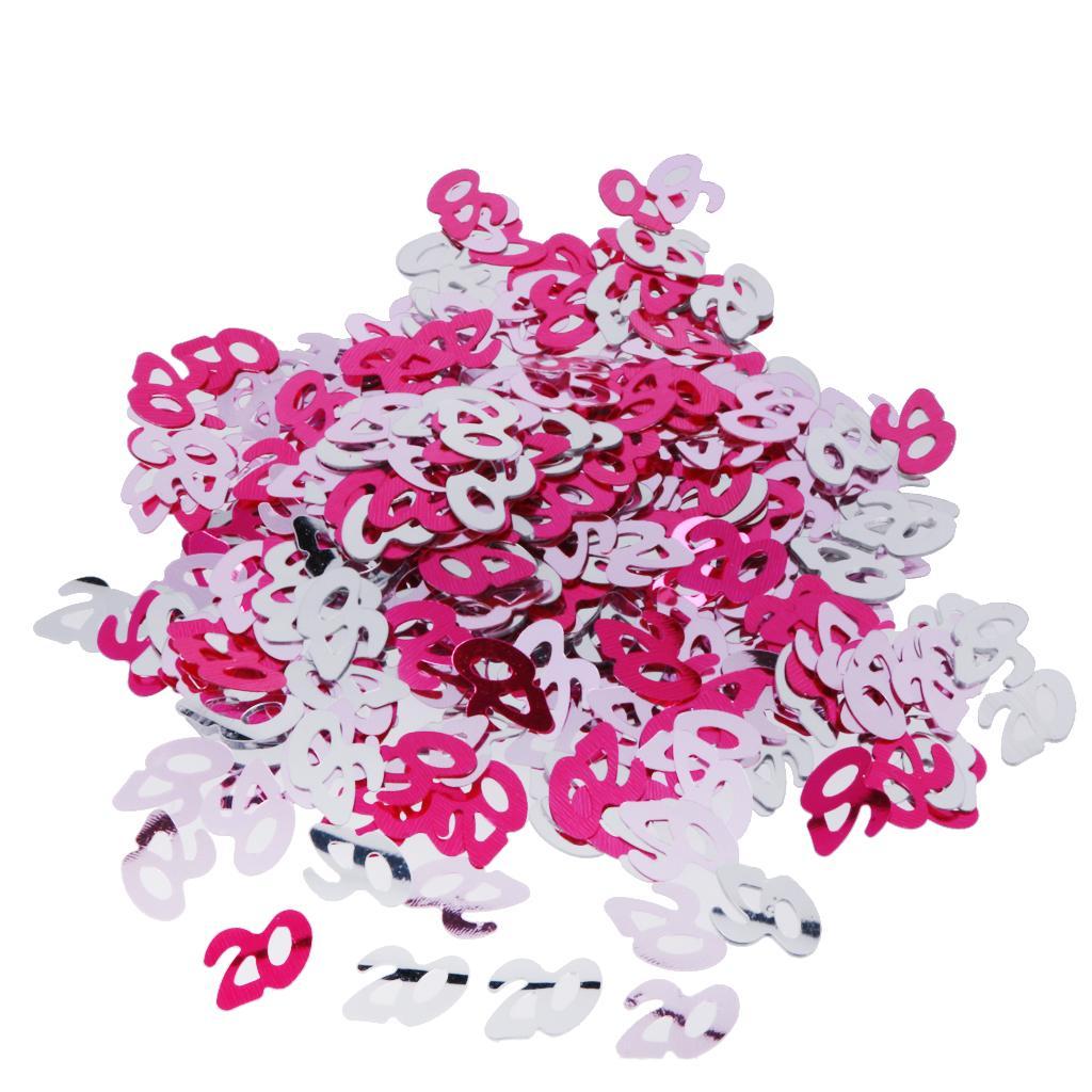 2X 20 Birthday Letters Anniversary Party Table Confetti Sprinkles Decorations