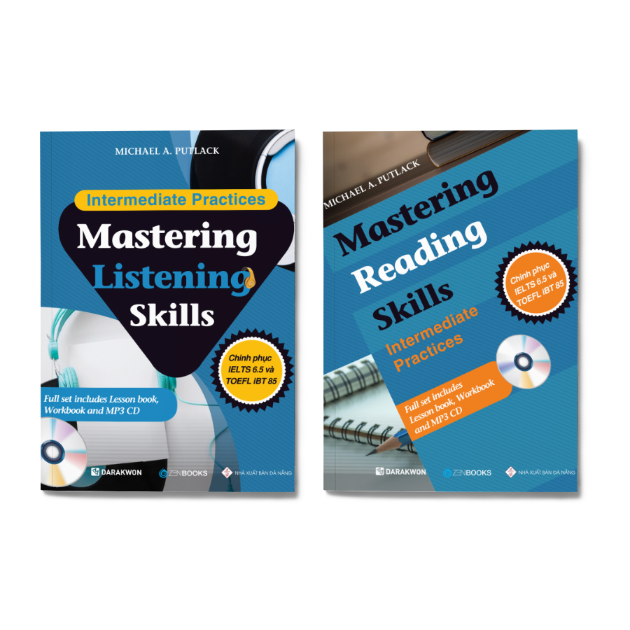 Combo 2 cuốn: Mastering Listening Skills + Mastering Reading Skills