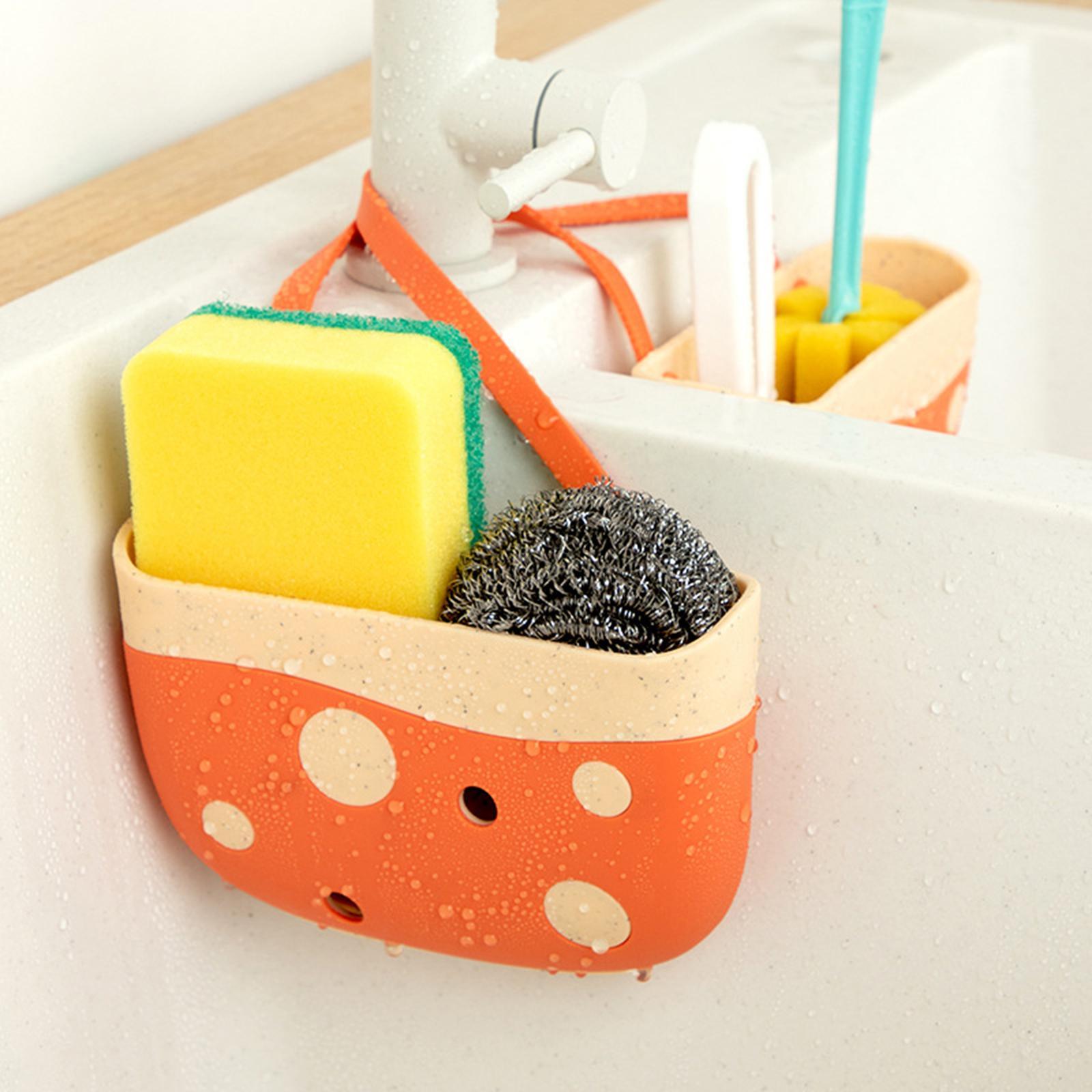 Kitchen Caddy Holder Bathroom Organizer Hanging Drain Storage Basket