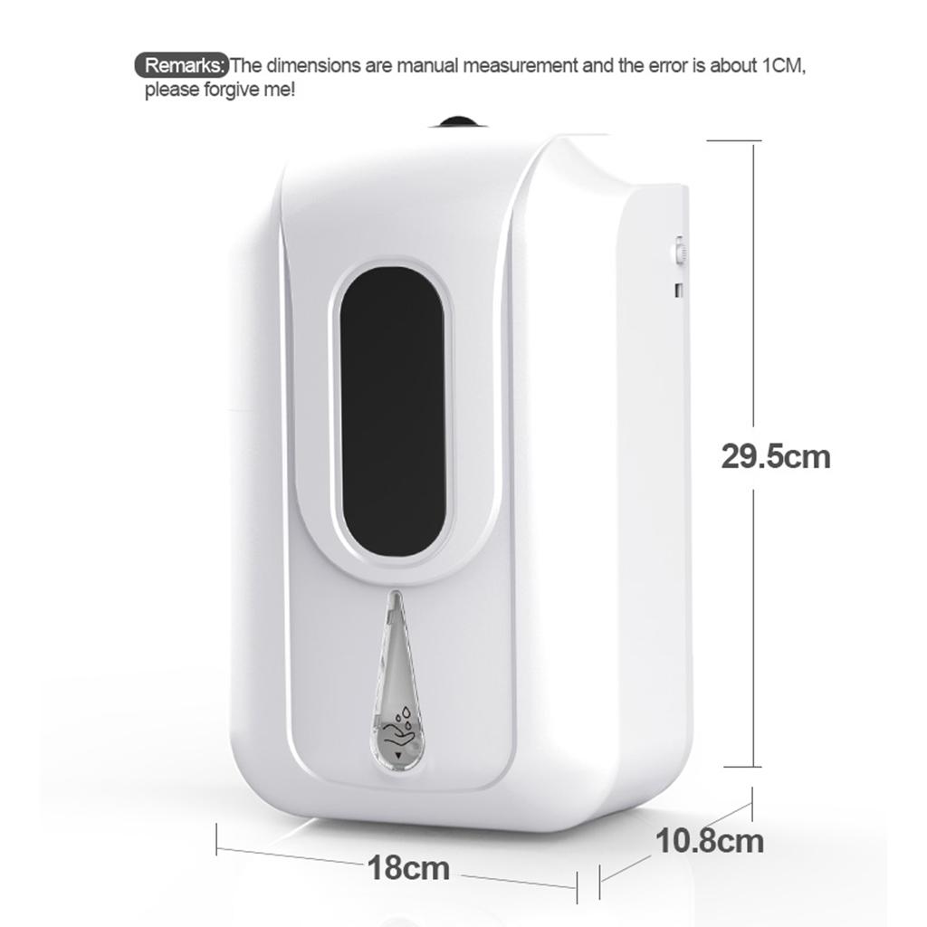 Automatic Soap Dispenser - Touchless Liquid Infrared Soap Pump, Wall-Mounted for Airport, Kitchen, Hotel, Restaurant Ultra-Large Capacity