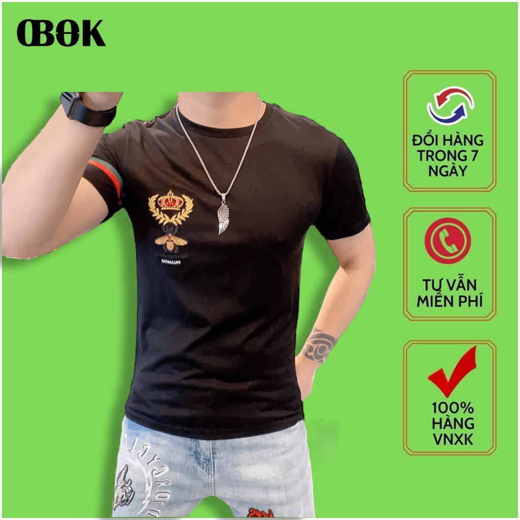 Áo Thun Nam Tay Ngắn , Áo Phông Nam Cổ Tròn Cao Cấp Thời Trang Hàn Quốc OBOK Fashion CTN18