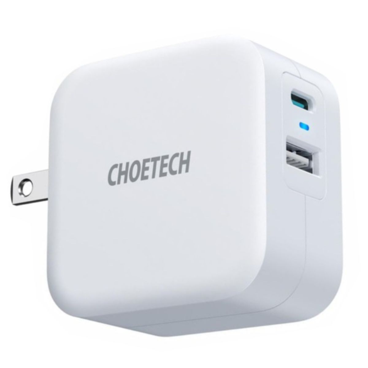 Củ sạc nhanh 38w 2 cổng (1 PD+ 1 USB A) Choetech PD5002- Hàng chính hãng