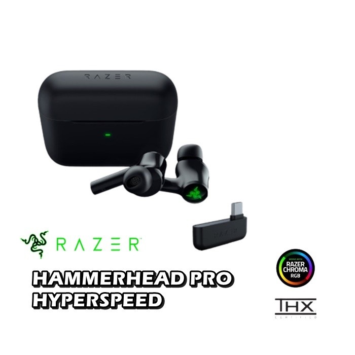 Tai nghe không dây Razer Hammerhead Pro HyperSpeed-Earbuds - Hàng chính hãng