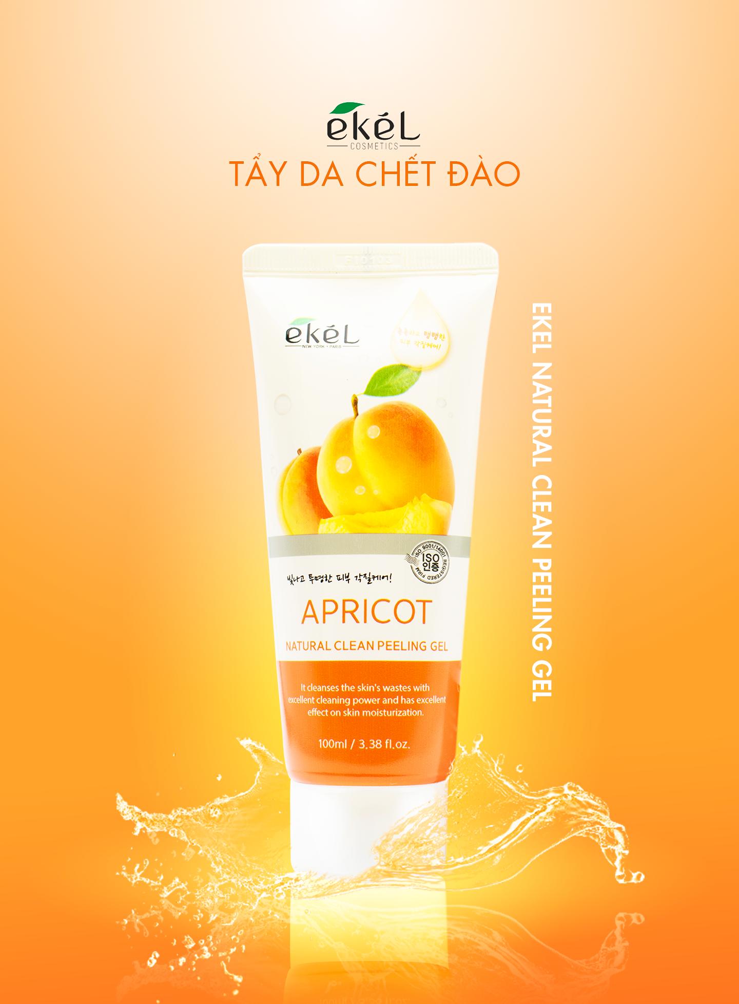 Tẩy tế bào chết quả mơ Ekel 100ml - Ekel Natural Clean Peeling Gel Apricot