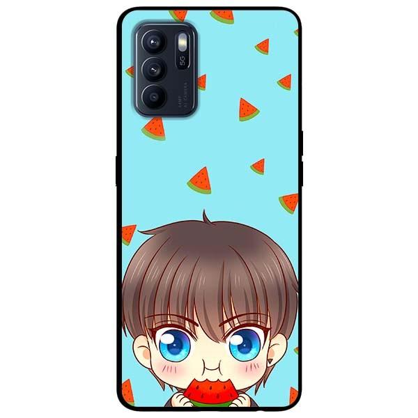 Ốp lưng dành cho Oppo Reno 6 - Reno 6 Z mẫu Cặp Đôi Ăn Dưa 1