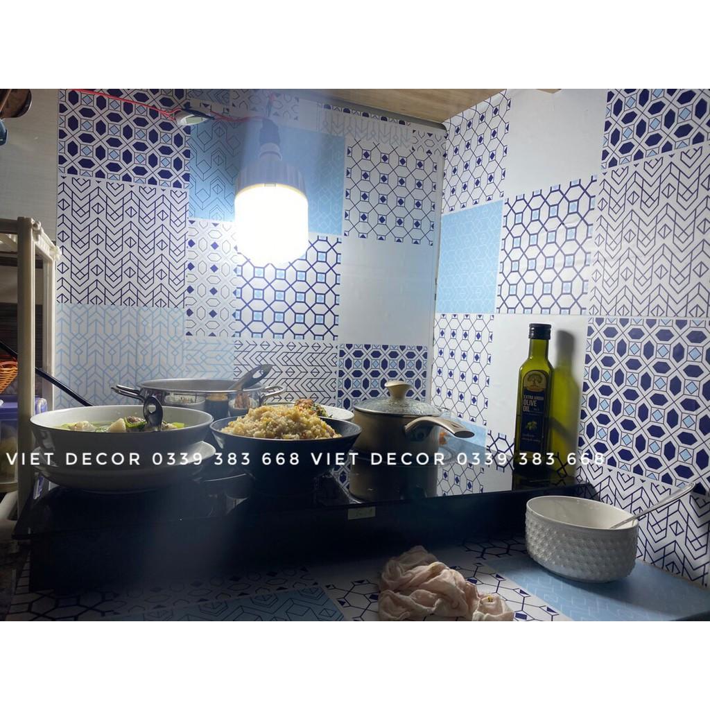 Set 32 ô Decal Gạch bông - Mua 3 Tặng 1 - Decal Dán bếp, dán tường, Trang trí nhà cửa