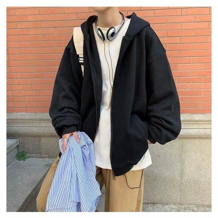 Áo Khoác Hoodie Nỉ Trơn Basic 159