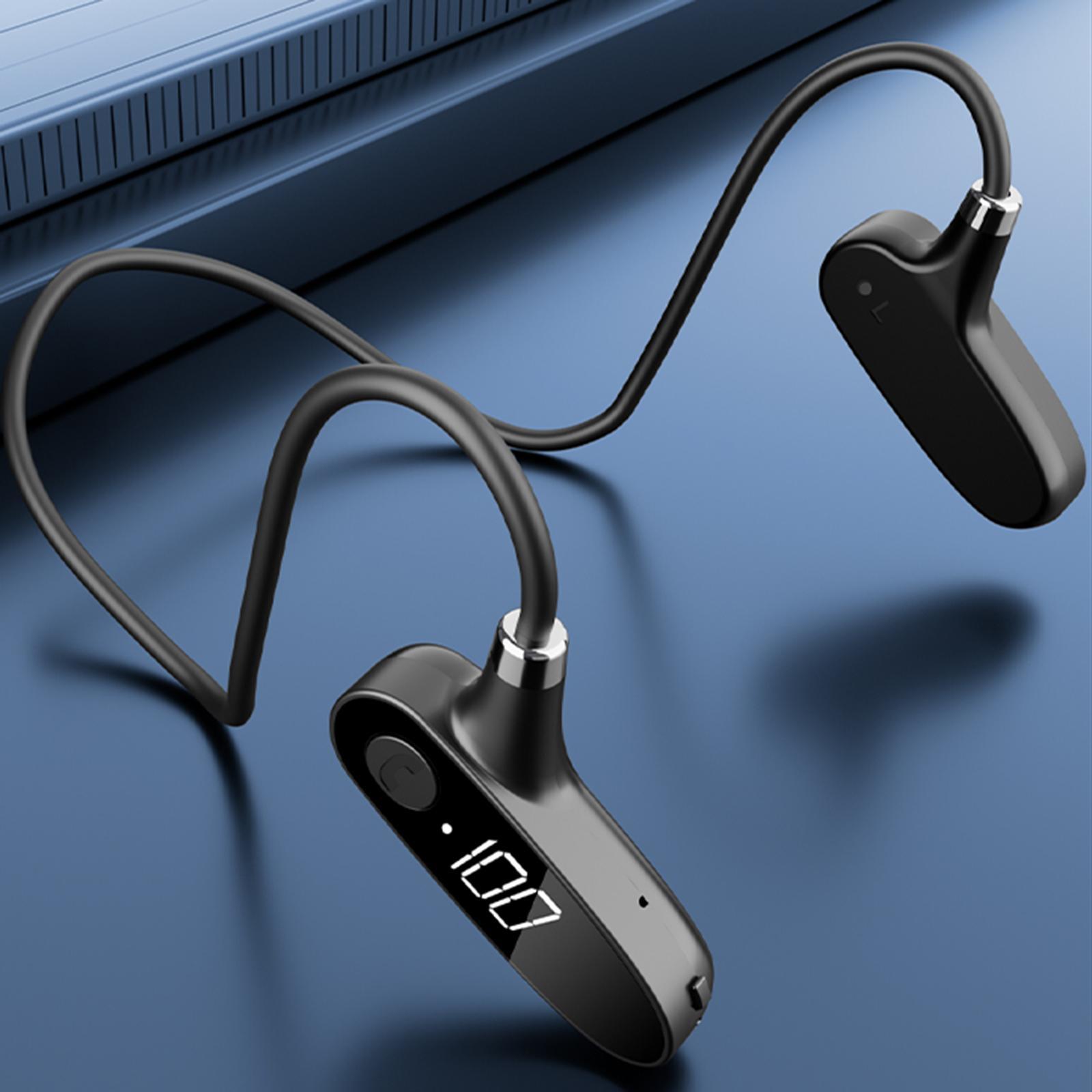 Sports Bone Conduction Headphones Bluetooth Earphones HIFI Sound Sweatproof