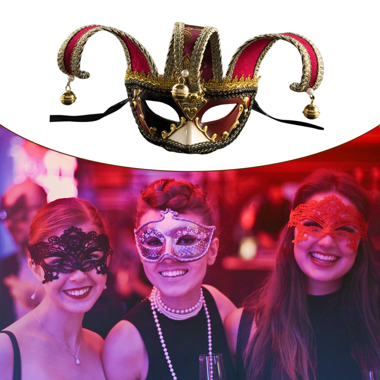 Half Face Mask Costume Cosplay Masquerade Mask Mask for Mardi Gras, Halloween, Party, Festival, Carnival Accessory