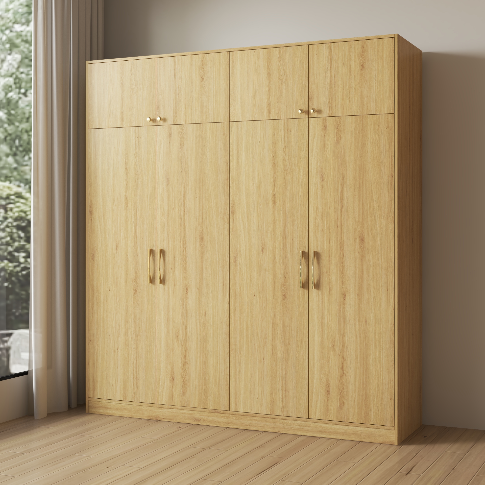 ELEGANT, Tủ quần áo 2mx2m2 , 200cm x 54cm x 220cm , TCM_047