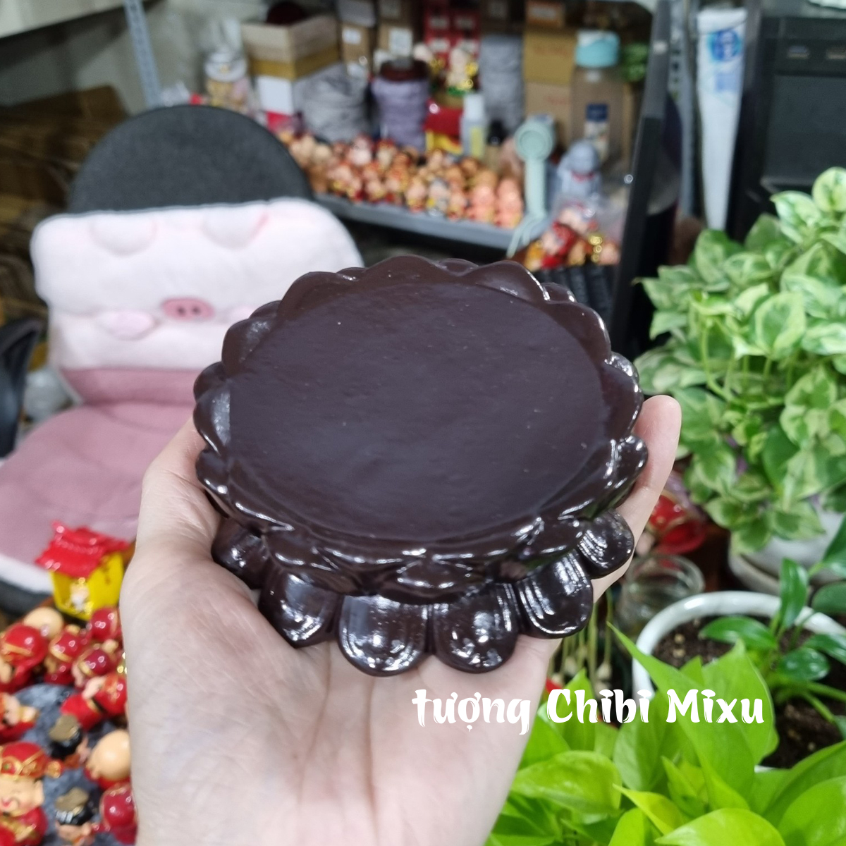 Chân đế phật đài sen ngang 9.5cm x cao 3.5cm