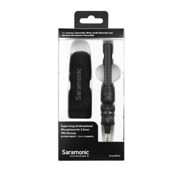 Micro thu âm nhỏ gọn Saramonic SmartMic5 - Hàng Chính Hãng