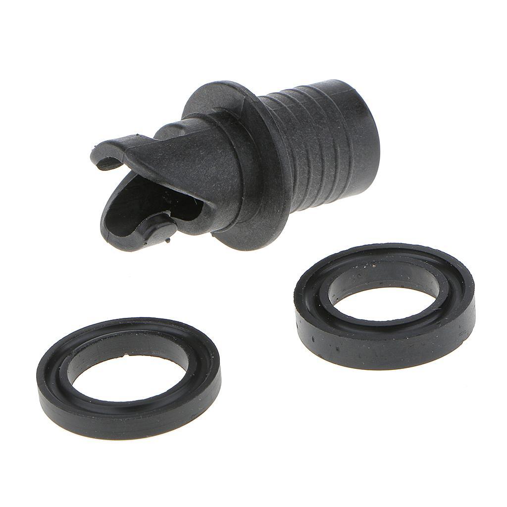 2Pcs Inflatable Boat Kayak Valve Adapter Universal for  Hose Valve Adapter