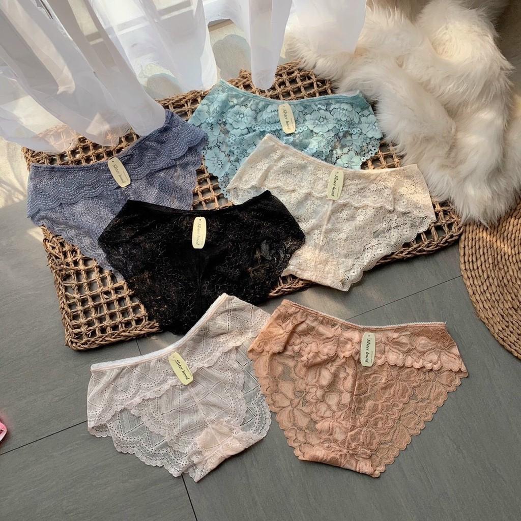 Quần lót ren nữ gợi cảm sexy siêu mỏng nhiều màu, mềm mịn quyến rũ