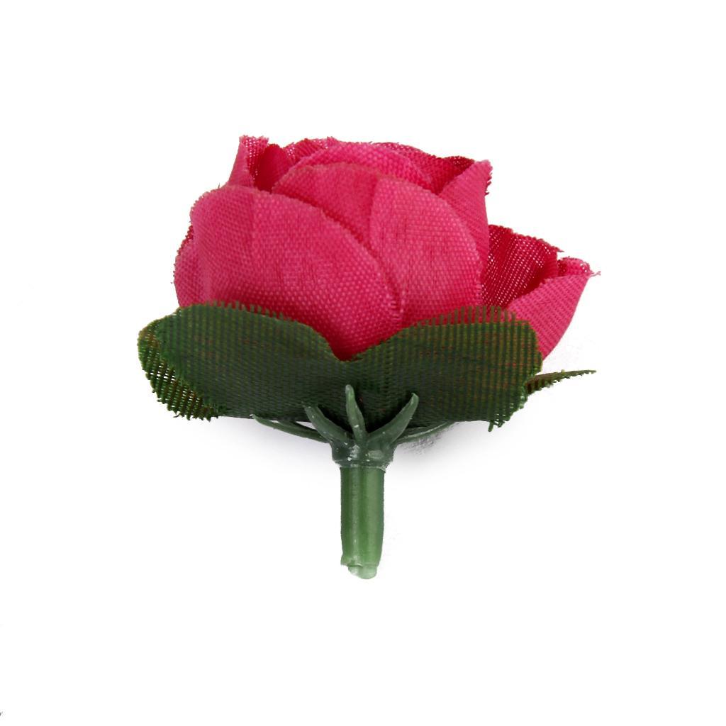 50pcs 3cm Artificial Silk Roses Flower Heads Wedding Decor