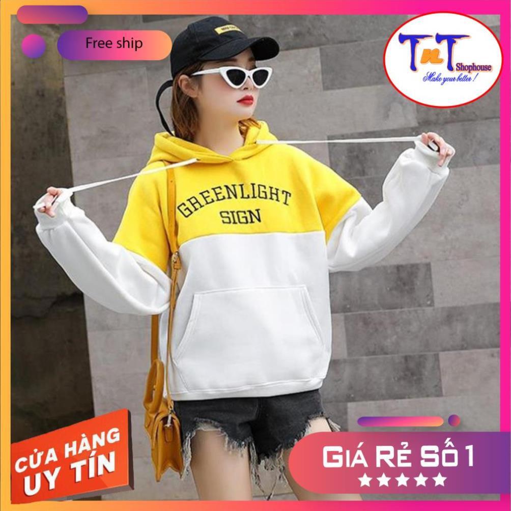 KN23 Áo Khoác Nỉ Hoodie Green Light Áo Nỉ Dài Tay Unisex Nam Nữ Freesize Dưới 60 Kg