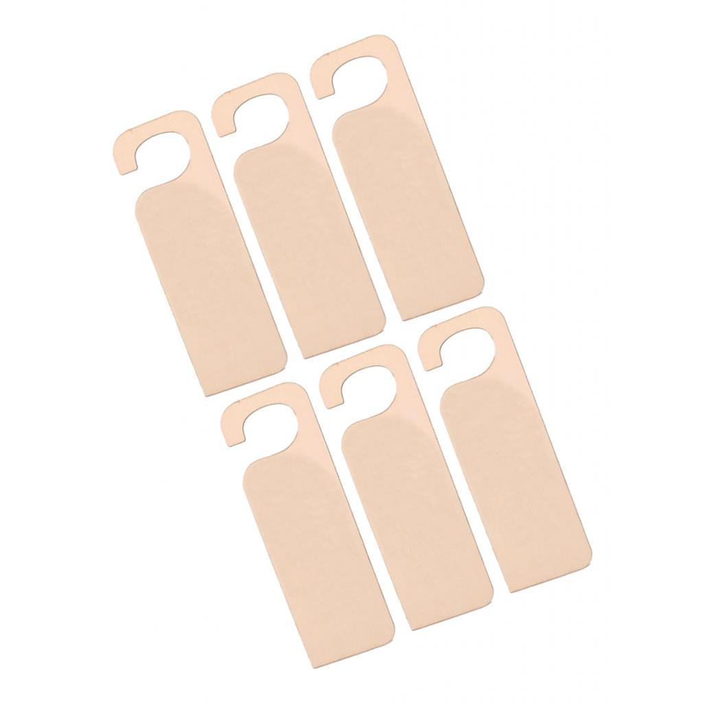 12pcs Unfinished Wood Door Knob Hangers DIY Craft Hanging Disturb Plaque