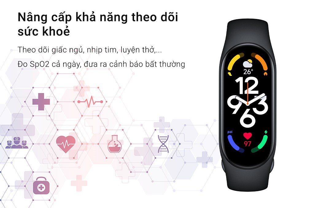 Vòng đeo tay thông minh Xiaomi Smart Band 7 - Bảo hành 12 tháng - Digiworld Phân Phối - Hàng Chính Hãng