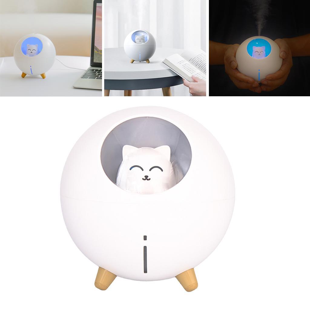 220ML LED Mini Humidifier Cute USB Diffuser Office Bedroom White