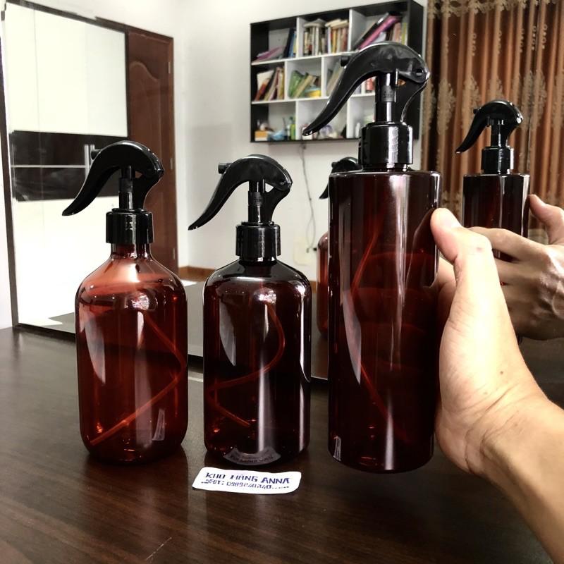 Chai nhựa pet bóp xịt phun sương, chai nhựa 100ml/ 200ml/ 300ml/ 500ml xịt tóc