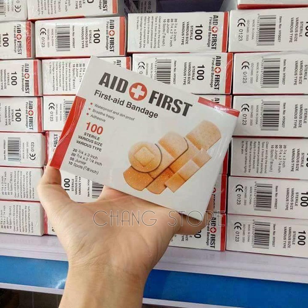 Băng Gâu Cá Nhân Dán Vết Thương Urgo Aid First hộp 100 miếng.