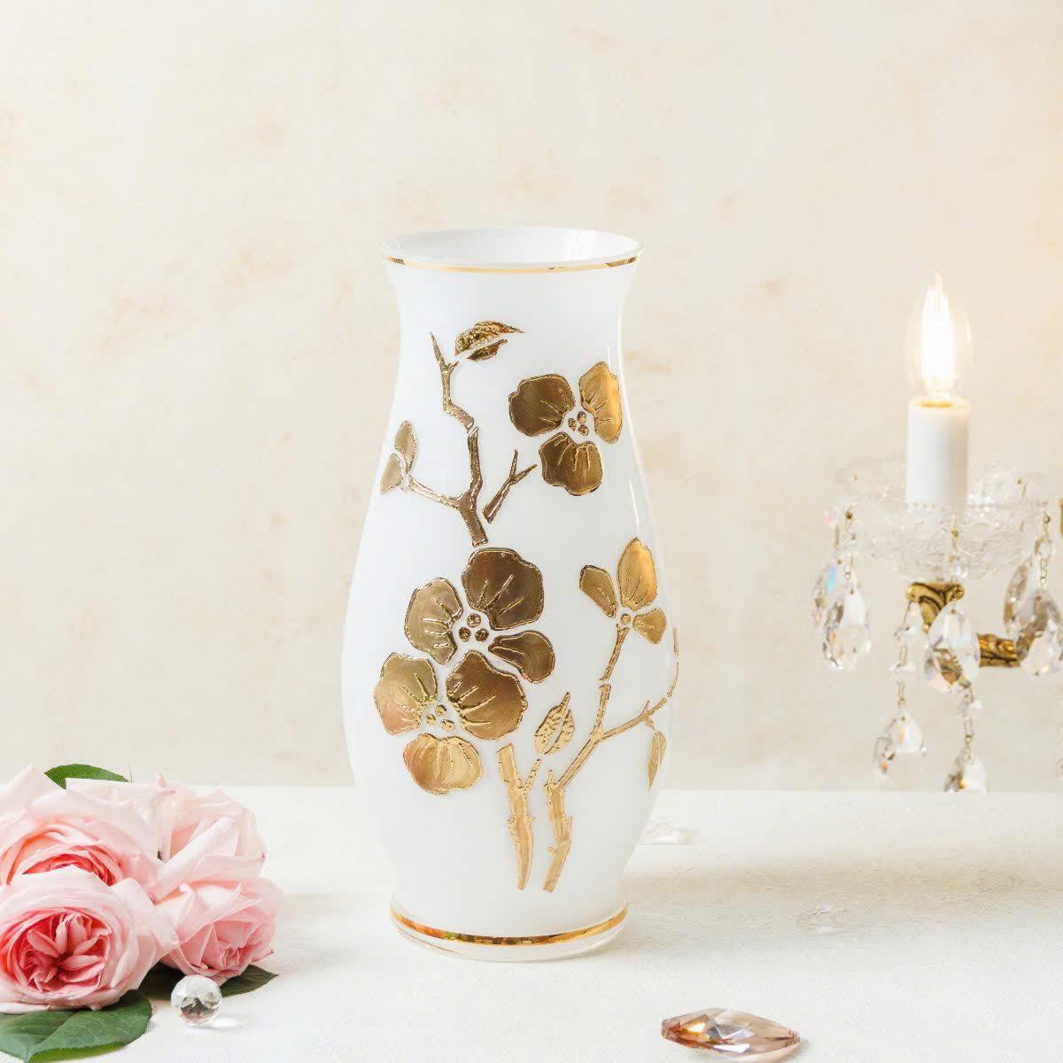 Lọ hoa sứ cao cấp - Đẳng cấp không gian sống cao 30cm Hàng chính hãng