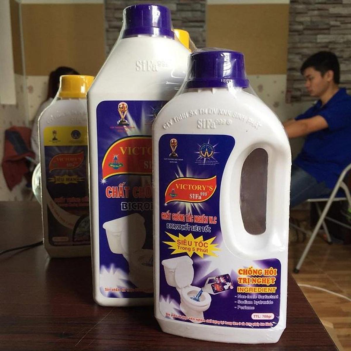Chất thông tắc nghẽn bồn cầu toilet chống hôi Siêu tốc 5 phút Sifa
