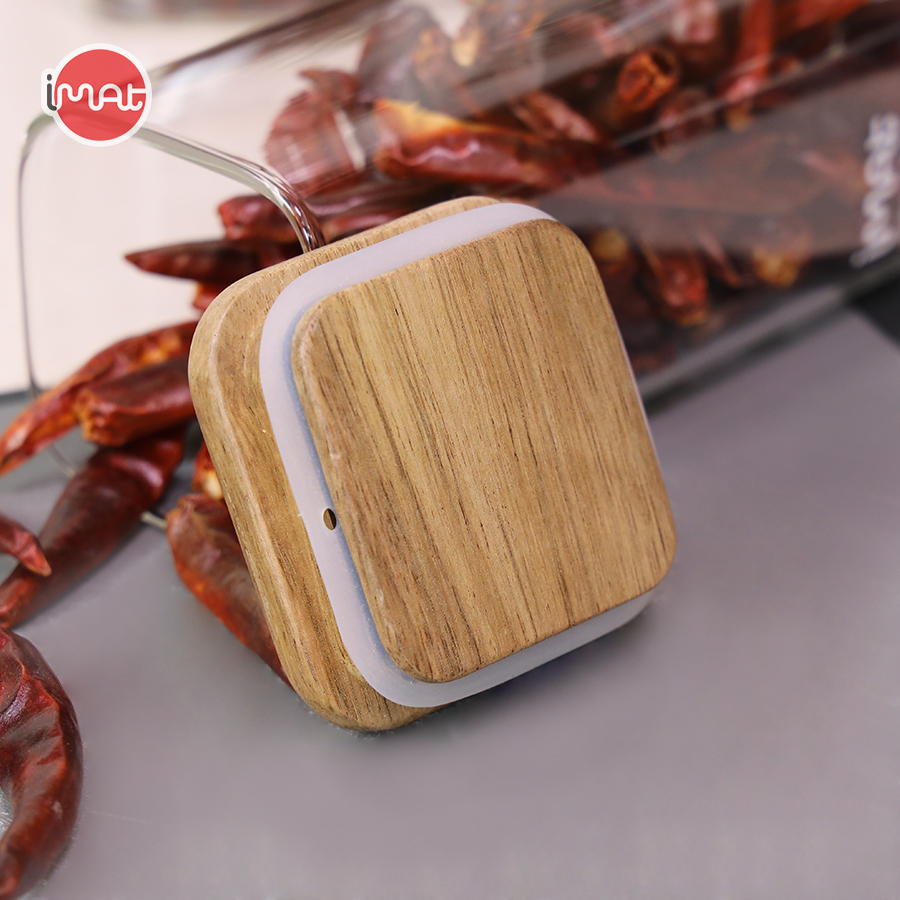 Bộ 4 Hũ Gia Vị Imat Thủy Tinh Nắp Gỗ Acacia ACA 400ml Sang Trọng Tiện Dụng