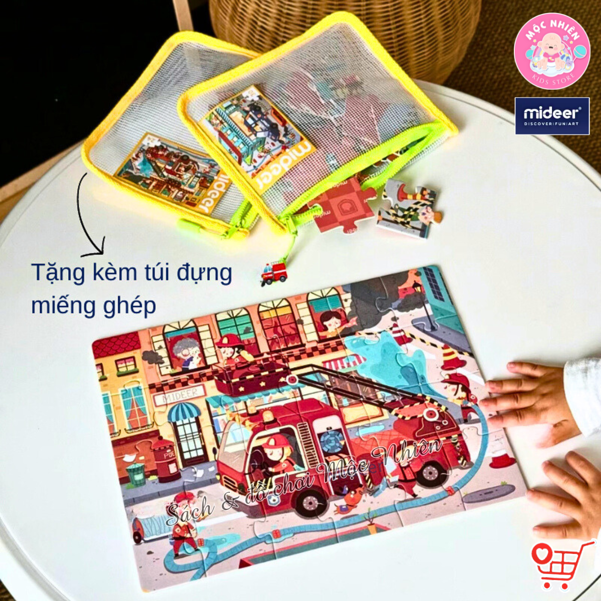 Đồ chơi xếp hình puzzle Mideer - Level 6 (02 tranh 154 và 176 mảnh ghép) - Dành cho bé từ 5 tuổi