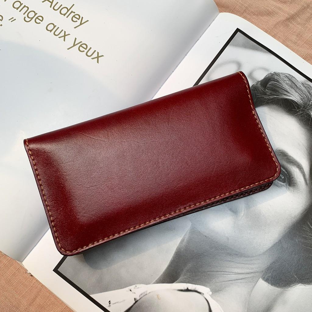 VÍ DA UNISEX DÁNG DÀI, VÍ DA THỦ CÔNG CAO CẤP, ĐỒ DA NHẬP KHẨU