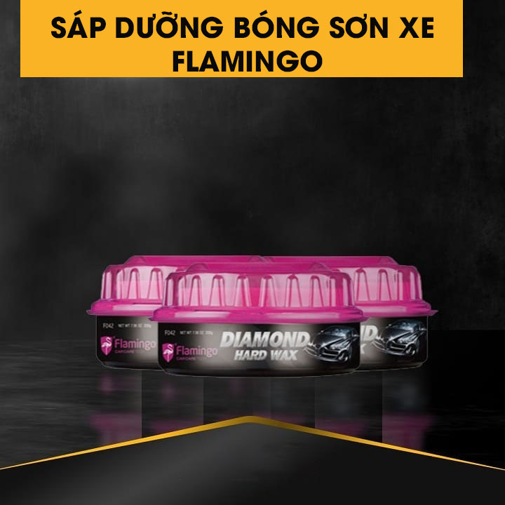 Sáp Dưỡng Bóng Sơn Xe Thương Hiệu Flamingo F042 Polish car wax