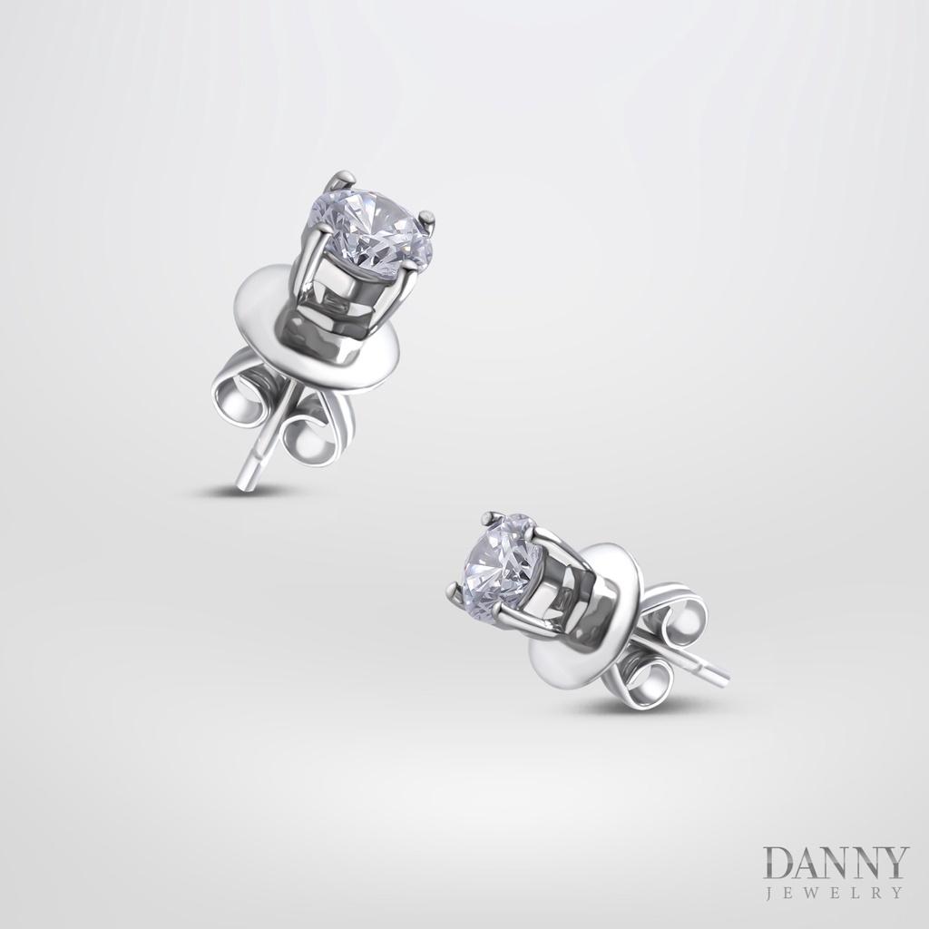 Bông Tai Nữ Danny Jewelry Bạc 925 Đính Đá CZ BT0044