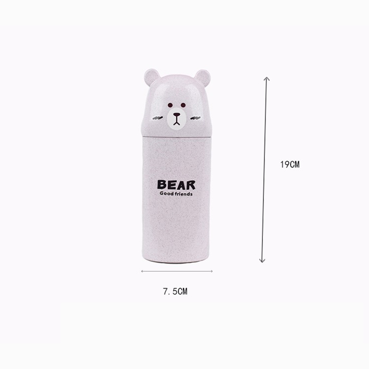 Hộp đựng bàn chải và kem đánh răng hình gấu
