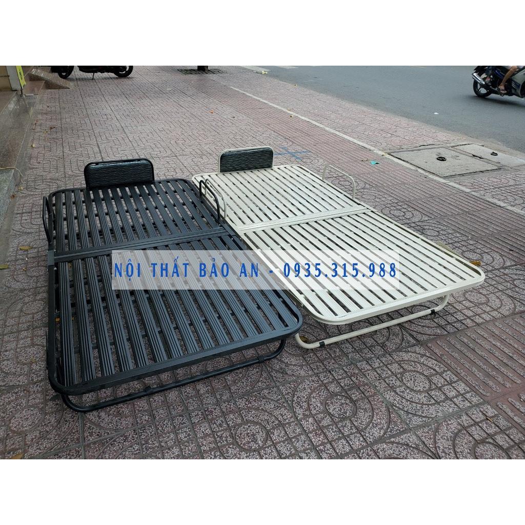 Giường sắt xếp di động 1mx2m