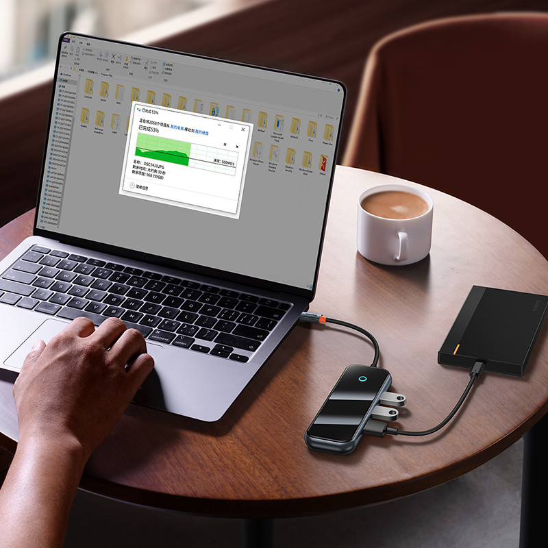 Hub Mở Rộng Kết Nối Đa Năng Baseus AcmeJoy HUB Docking Station Cho Macbook Laptop iPad Điện Thoại - hàng chính hãng