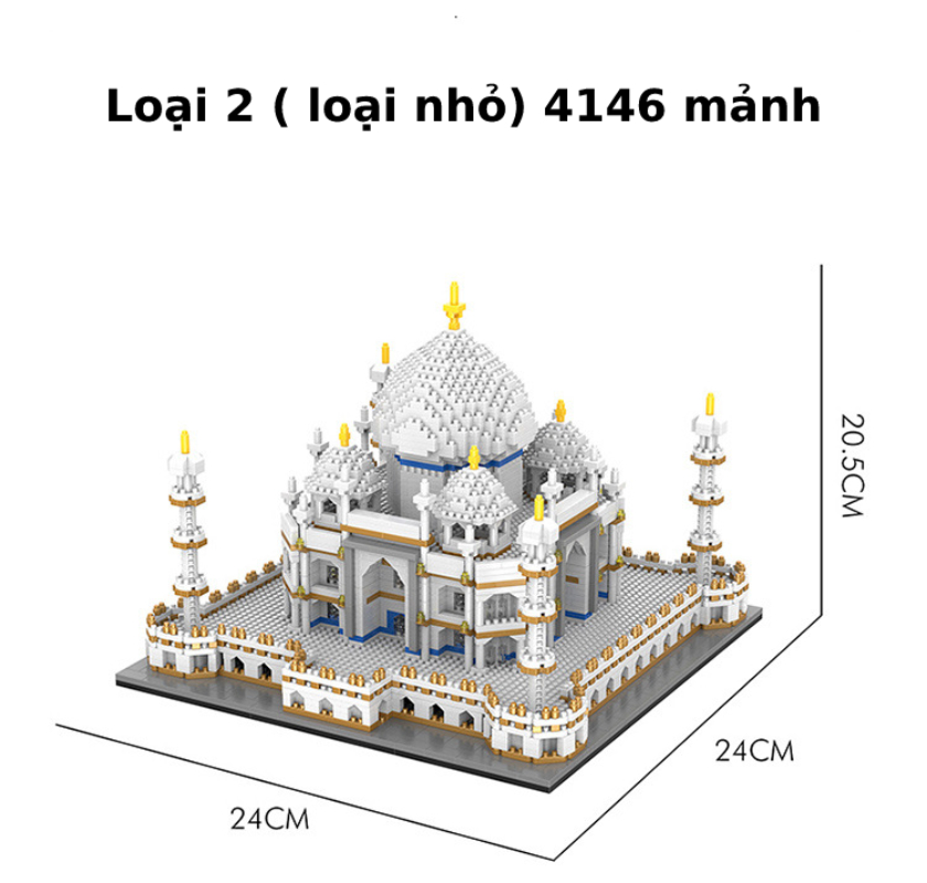 Đồ chơi lắp ráp xếp hình Lăng Taj Mahal giúp trẻ phát triển trí tuệ