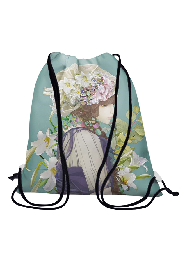 Túi rút Cô gái đội nón hoa lily - BDGI038