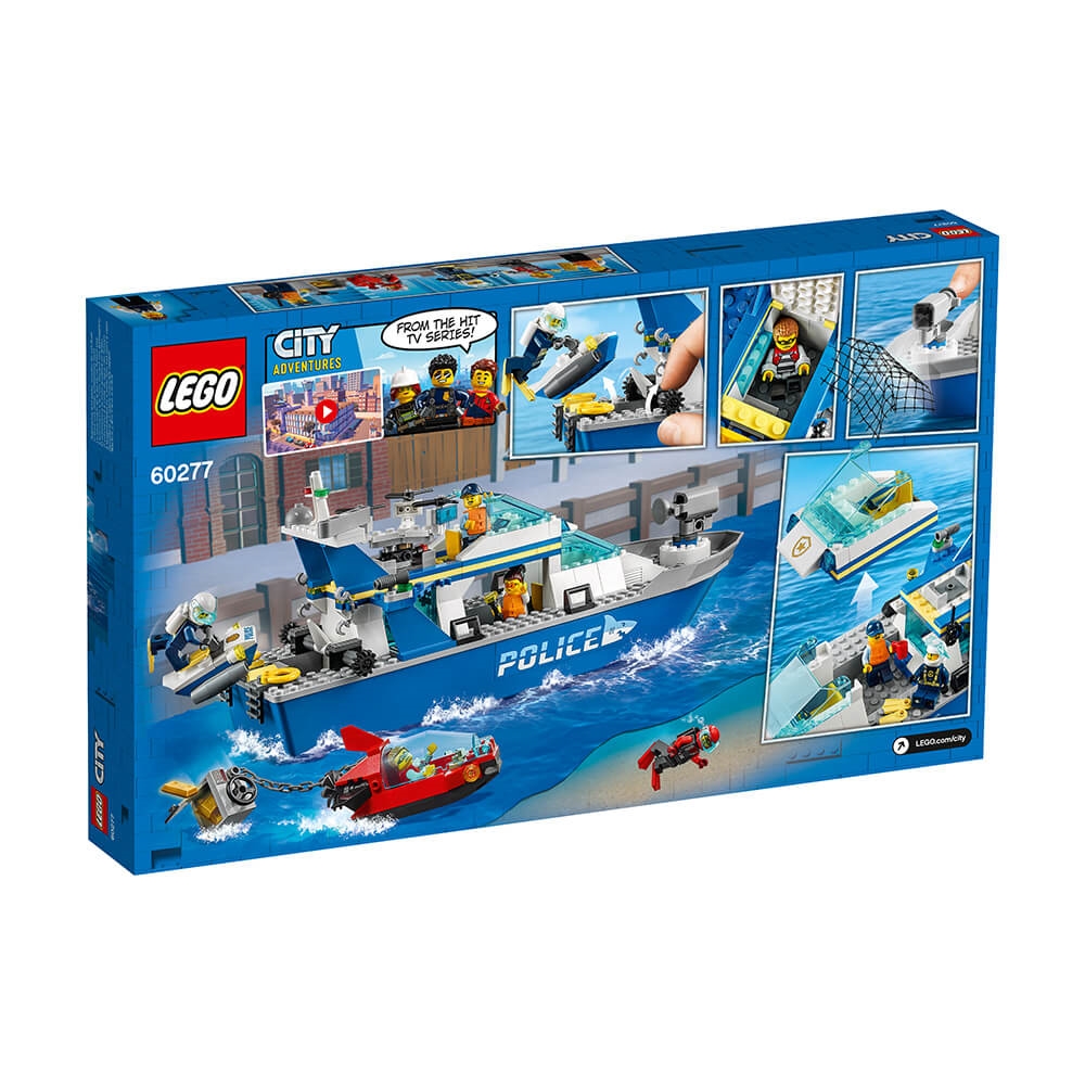 Đồ Chơi Lắp Ráp LEGO City Tàu Tuần Tra Cảnh Sát 60277 Cho Bé Trên 5 Tuổi