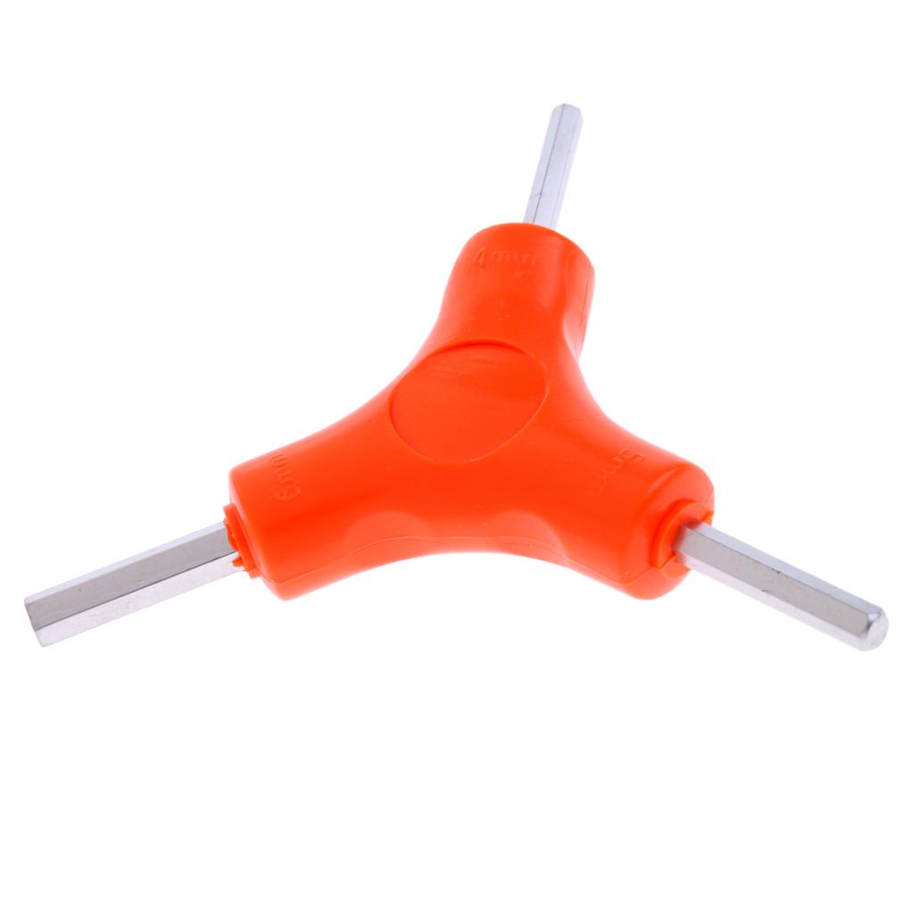 Multi-function Bike Bicycle Repair Tool 3 Way Hex Wrench Tool Size 4mm 5mm 6mm