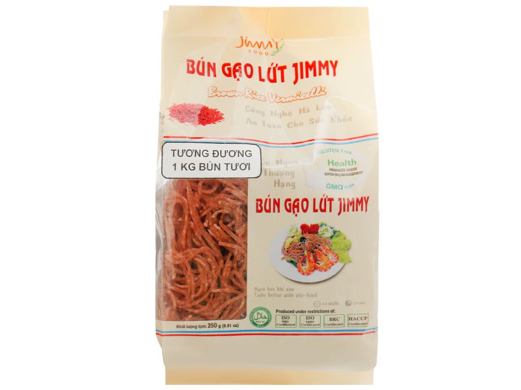 Combo 2 gói Bún gạo lứt Jimmy 250g