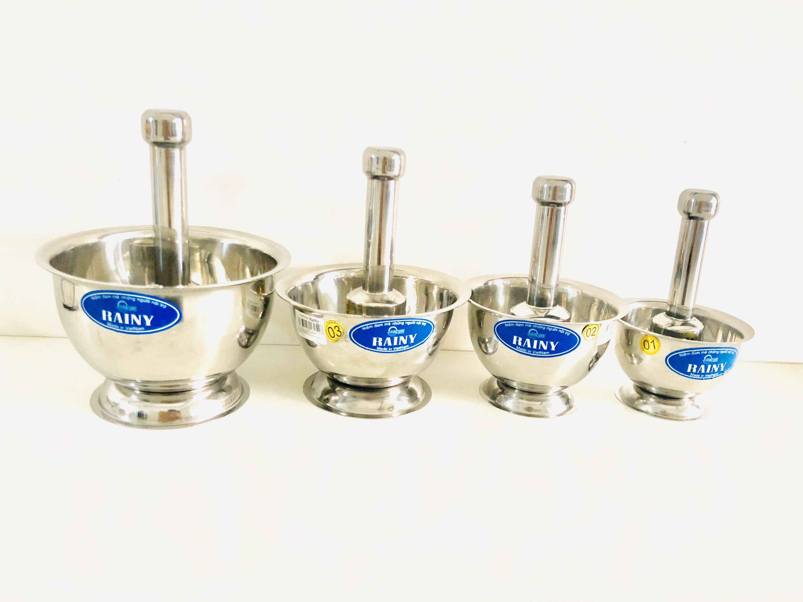 Bộ Chày Cối Nhà Bếp Inox 201 Rainy