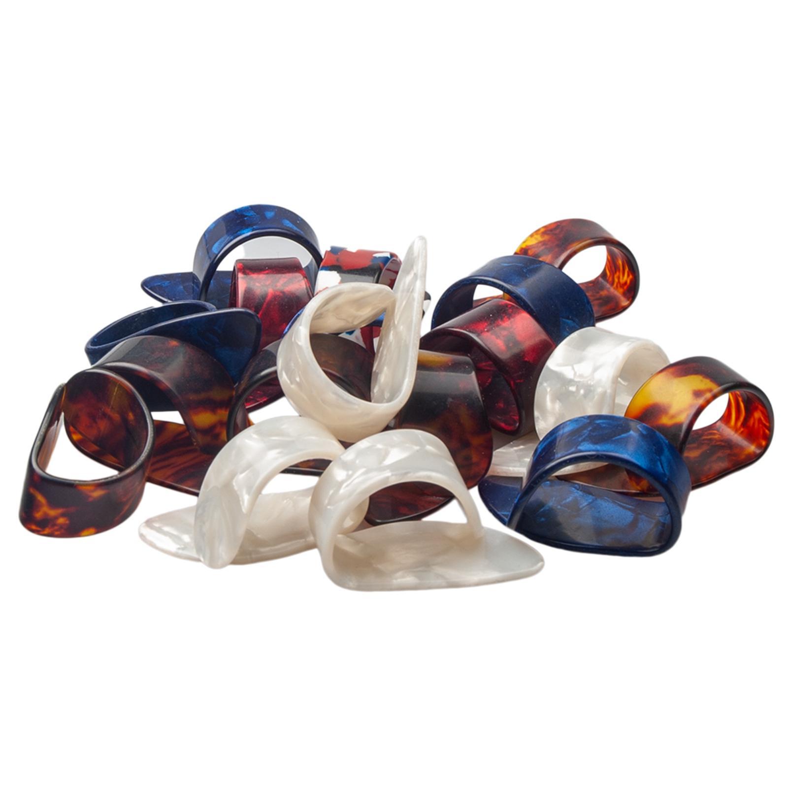 10 Pcs Guitar Thumb Finger Picks, Thumb Finger Picks, Guitar Fingertips Protector Plectrum Picks for Acoustic Guitar Banjo Bass Ukulele