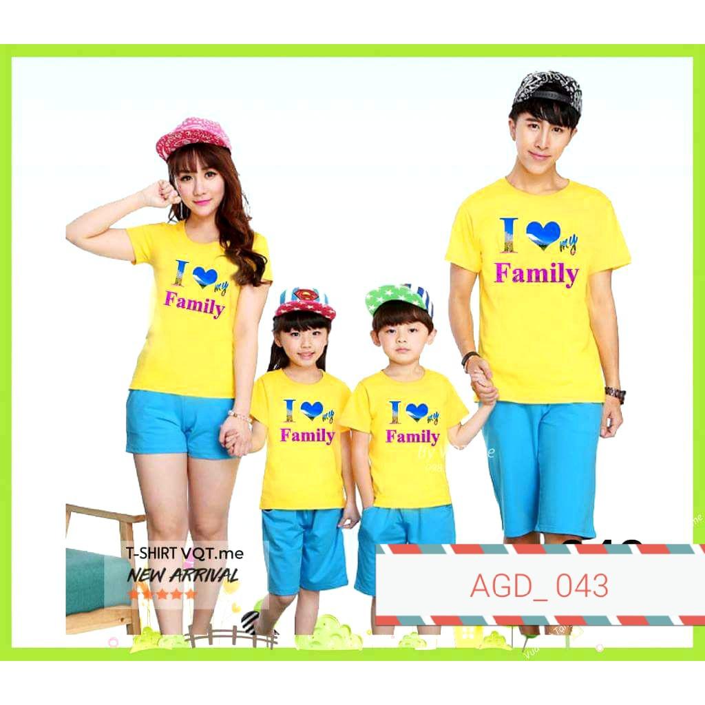 Áo gia đình in chữ gia đình - MÃ AGD 043