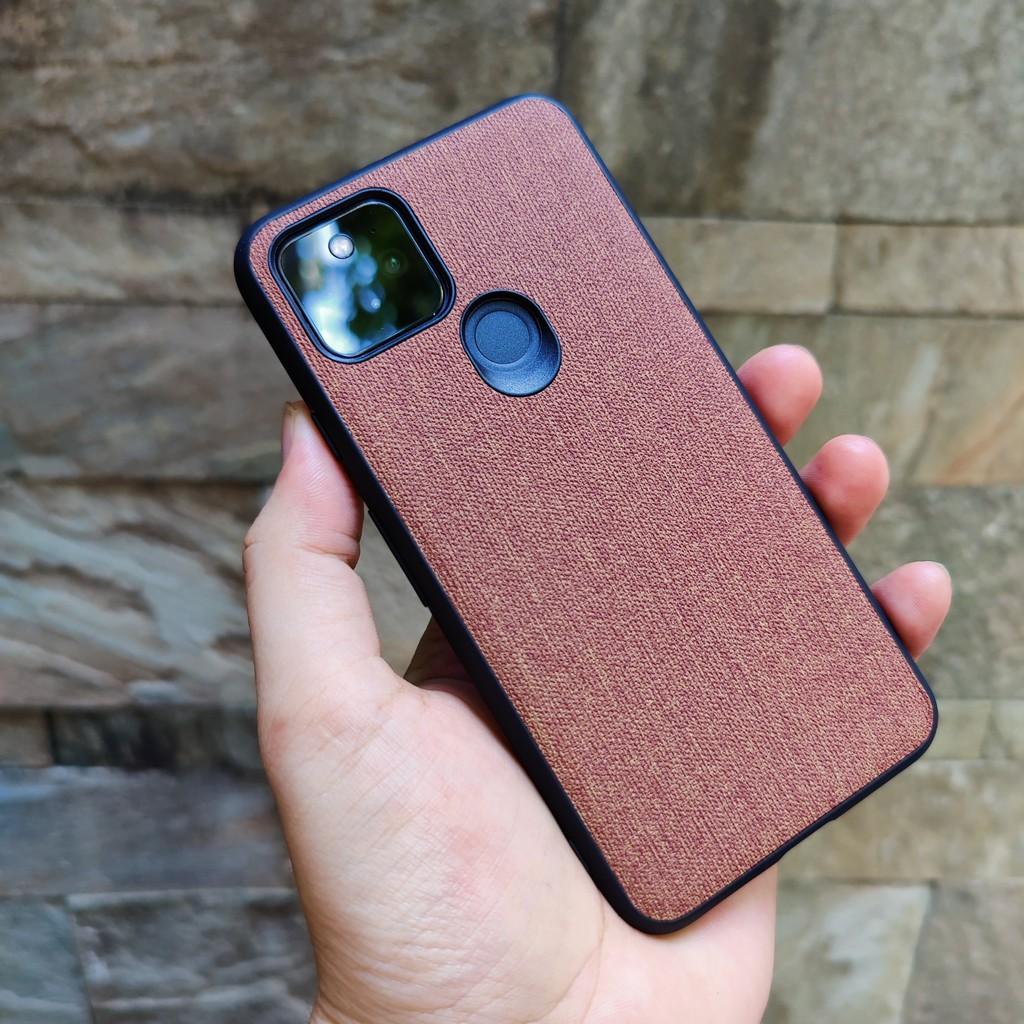 Ốp lưng Google Pixel 5 vân vải Jean chống bám vân tay, Nhiều màu