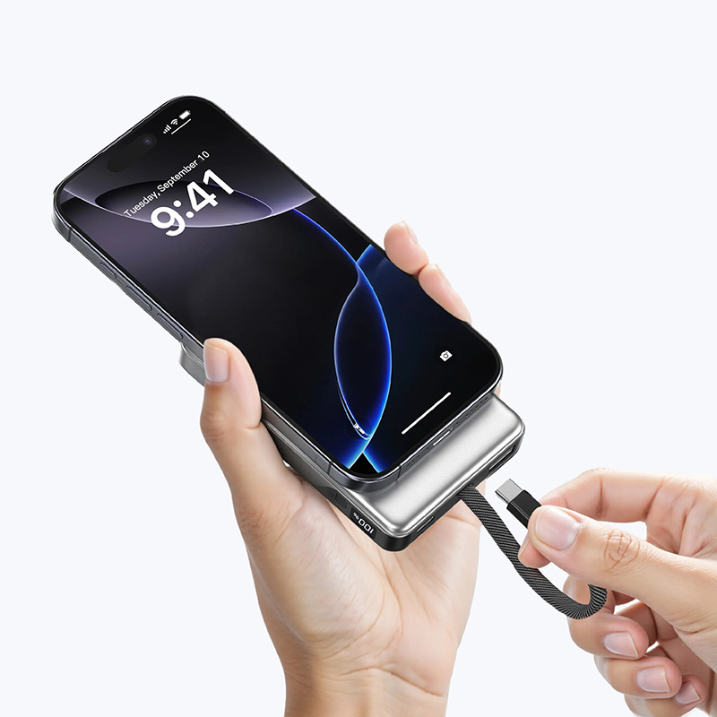 Pin Dự Phòng MAZER PowerCharge LINK 35W 10.000 mAh Tích Hợp Cáp Sạc USB-C Chứng nhận CCC 01 x USB-C 01 x USB-A Hàng Chính Hãng