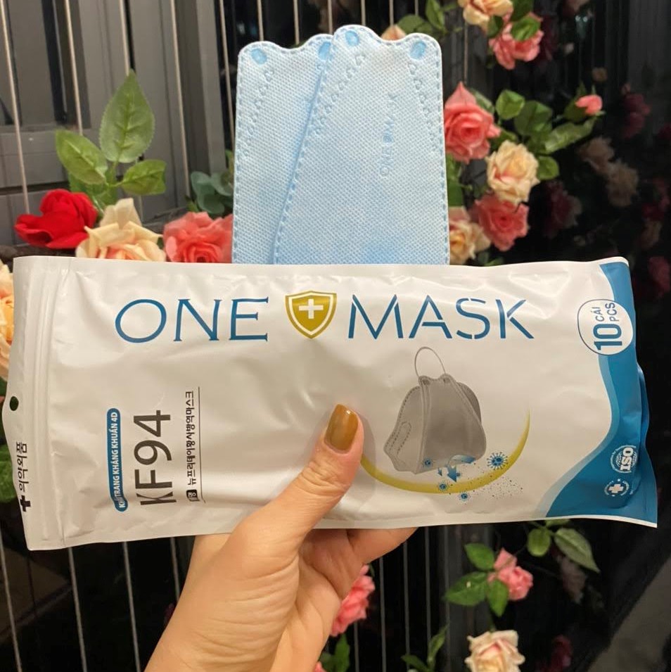 Khẩu trang y tế KF94 4D kháng khuẩn ONEMASK KIMMASK lọc bụi chống nắng và tia UV công nghệ Hàn Quốc ôm sát khuôn mặt không dính son dễ thở