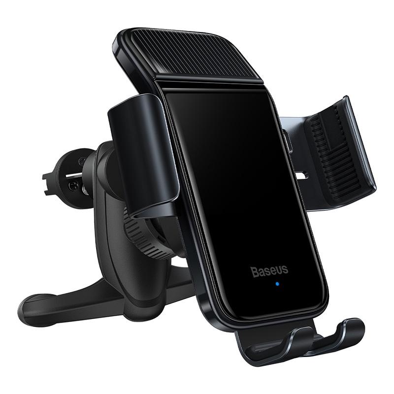 Baseus -BaseusMall VN Đế giữ điện thoại tích cảm biến Baseus Smart Solar Power Wireless Car Mount Electric Holder (Hàng chính hãng)