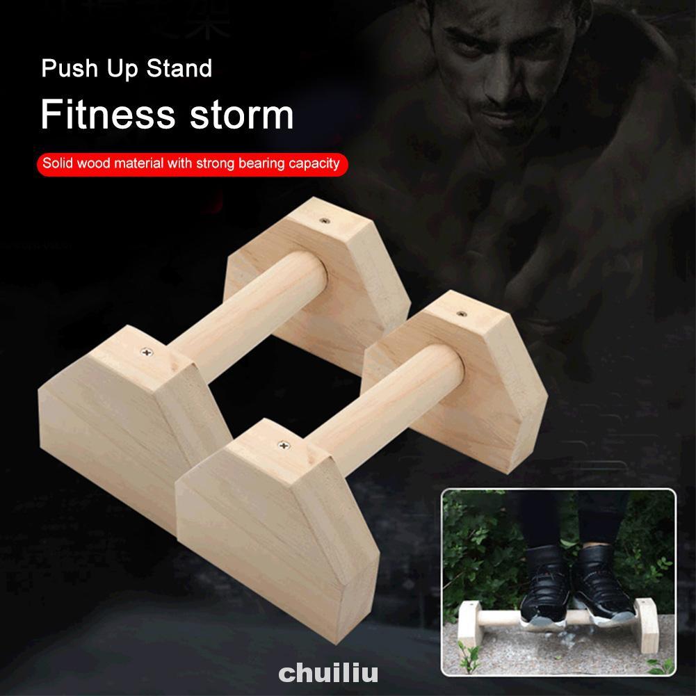 1 Cặp Dụng Cụ Tập Thể Hình Tại Nhà Chống Trượt Bằng Gỗ