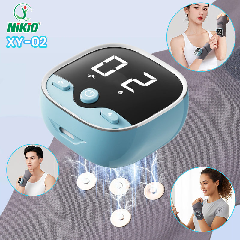 Máy massage cổ tay Nikio XY-02 kết hợp băng quấn massage nhiêt nóng cổ tay tiện lợi
