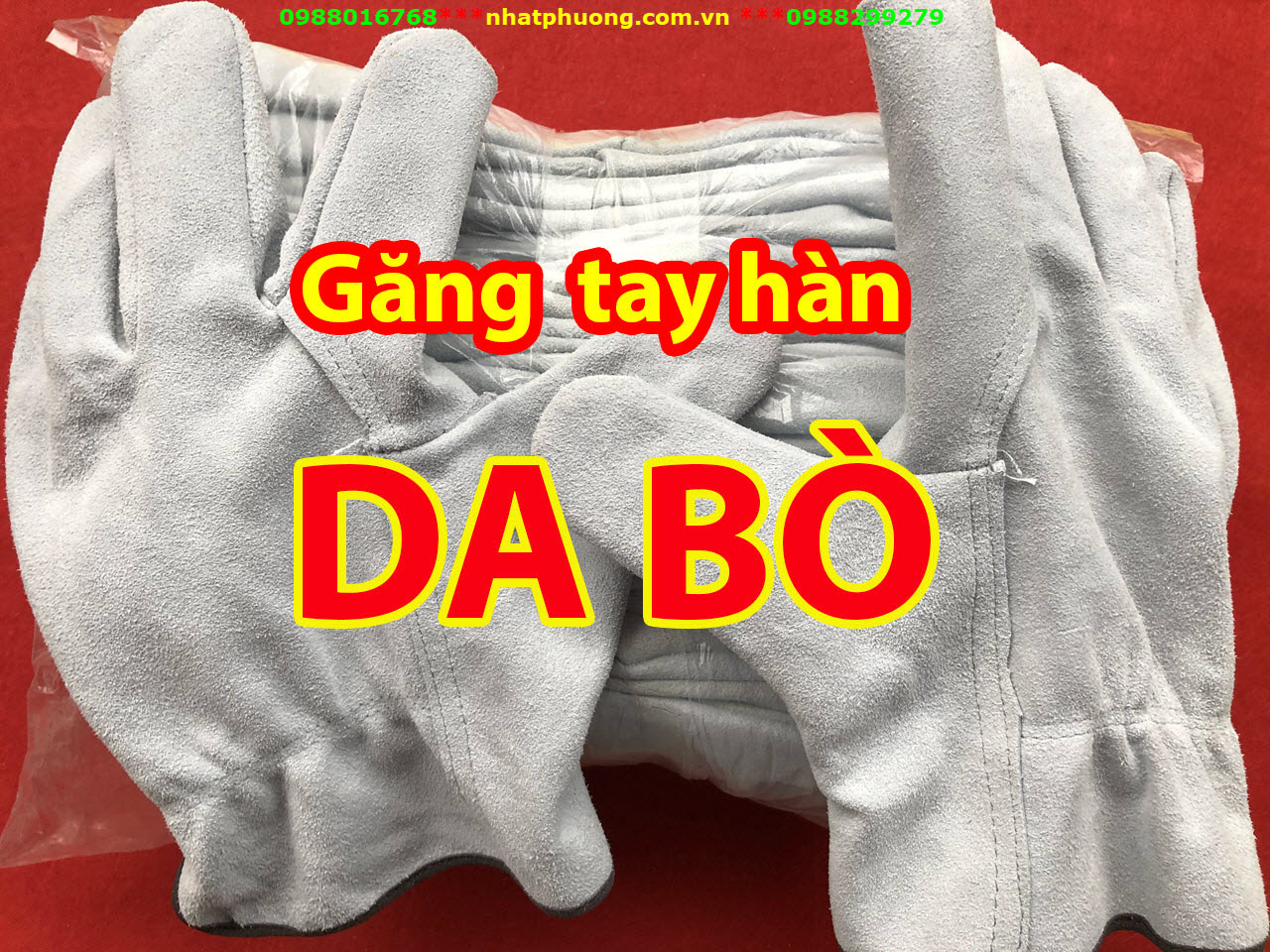 Găng Tay Da Bò Chịu Nhiệt Bảo Hộ An Toàn Khi Hàn Cổ Ngắn Giá Tốt